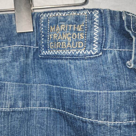 MARITHE FRANCOIS GIRBAUD sz 36 Jeans M + FG Shuttle Strap Street - Picture 6 of 10